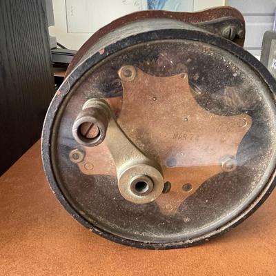 Hand crank reducer / Steampunk / brass