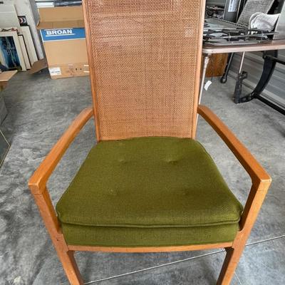 MCM wicker back chair