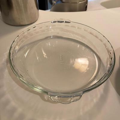 Two Vintage Pyrex and One Vintage Corningware Pie Plates
