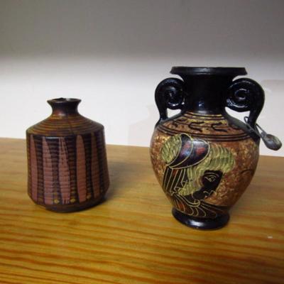 Two Small Pottery Vases