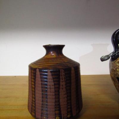Two Small Pottery Vases