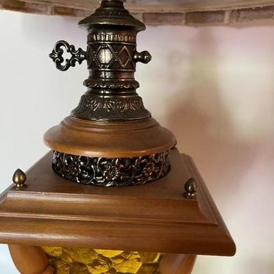 Pair of Table Lamps with Lantern Light