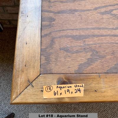 Bench/Aquarium Stand - Aquarium in Lot #54