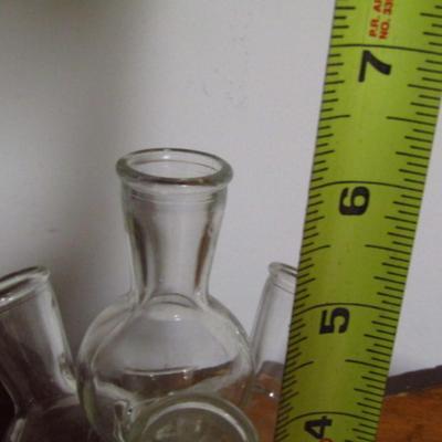 Glass Stacked Cluster Bud Vase- 7 Sections- Approx 6