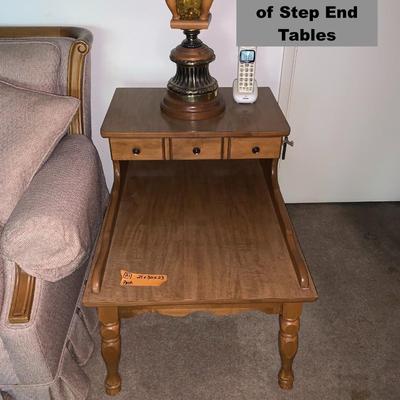 Pair of Step End Tables