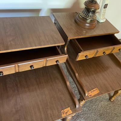 Pair of Step End Tables