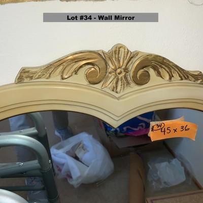 French Provincial Wall Mirror