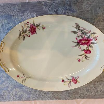 Vintage serving platter, Ucagco china â€œRadianceâ€ pattern.