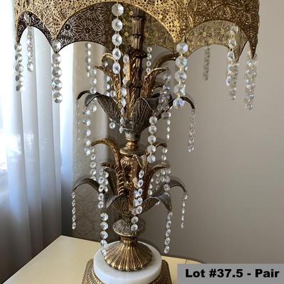 Pair of Filigree Table Lamps