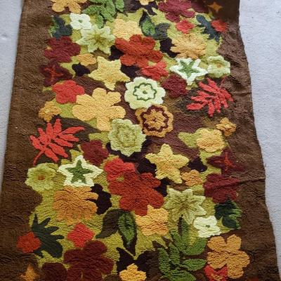 Vintage Rayon rug Four Seasons "Autumn"