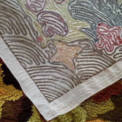 Vintage Rayon rug Four Seasons "Autumn"