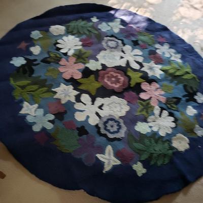 Large Round vintage rug