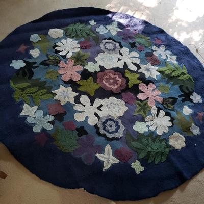 Large Round vintage rug