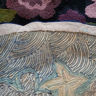 Large Round vintage rug