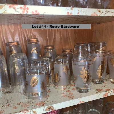 Retro Barware - set of 30 glasses