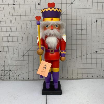 #80 Ulbricht King of Hearts Nutcracker 14.5