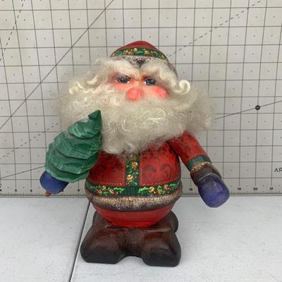 #87 Hand Carved & Painted Santa Claus 10
