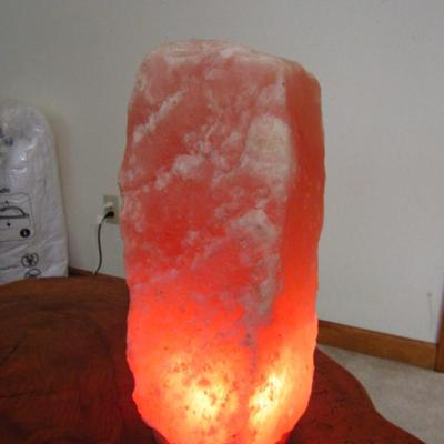 Large, Heavy, Himalayan Salt Lamp- Squared Top