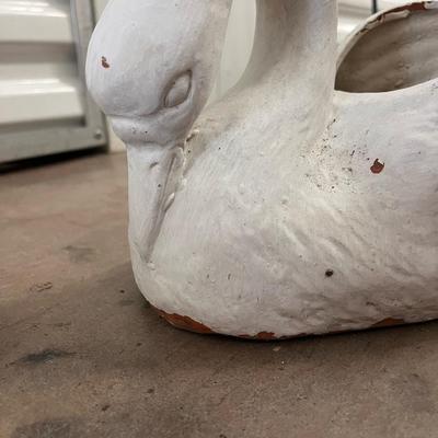swan flower pot