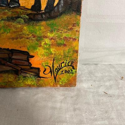 INV #103: Maurice Cook original painting, "10th Cavalry", H 16" x W 20"