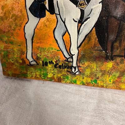 INV #103: Maurice Cook original painting, "10th Cavalry", H 16" x W 20"