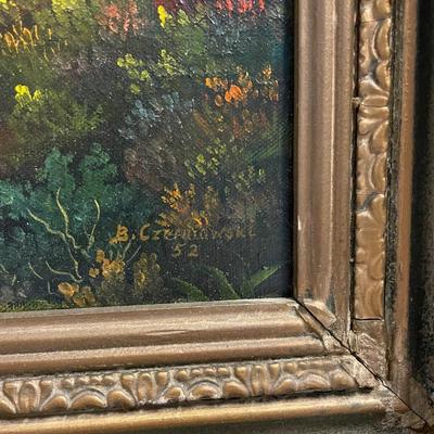 INV #29: B. Czerniawski painting C. 1952, H 15.5" x 19.5"