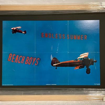 INV #80: The Beach Boys Endless Summer vinyl 45 record poster, 1974. H 20" x W 29"