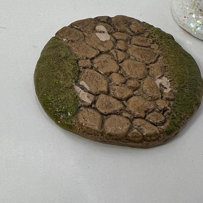 Wee Forest Folk ceramic path Handmade siver mini Chritsmas tree