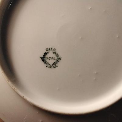 Vintage O & E.G. Austria Royal China Cabinet Plate Circa 1899-1918