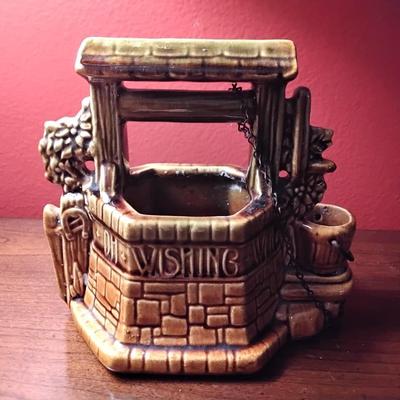 McCoy Wishing Well Ceramic Cachepot