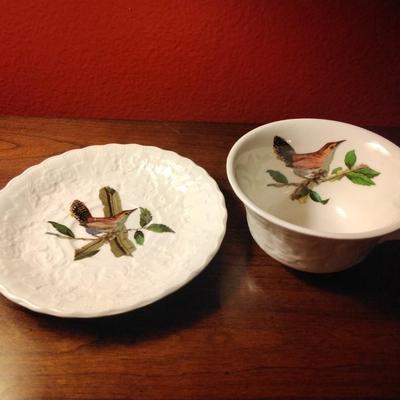Vintage Alfred Meakin Audubon Birds of America "Bewick's Wren" Cup/Saucer Set Ca 1941