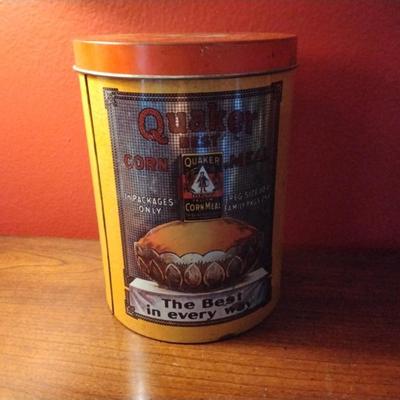 Quaker Best Corn Meal Tin