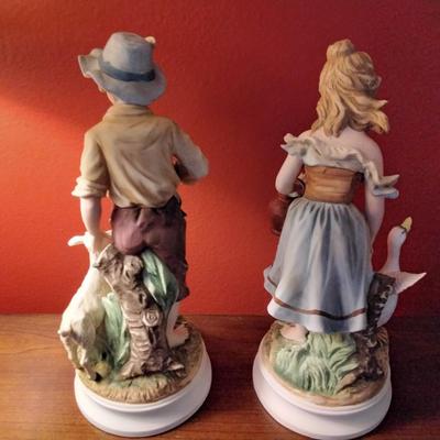 Andrea by Sadek "Girl with Duck" & "Boy with Goat" #7893