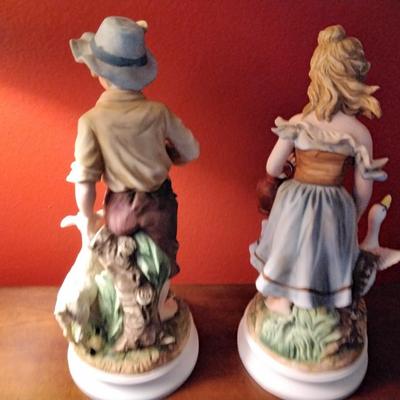 Andrea by Sadek "Girl with Duck" & "Boy with Goat" #7893