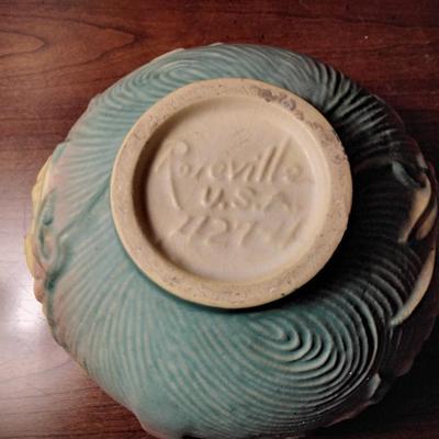 Roseville Peony Pink Rose Bowl - #427-4 Circa 1942