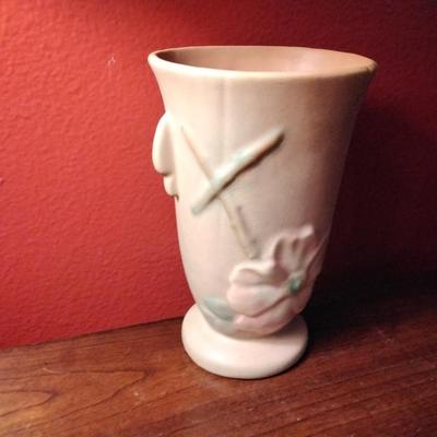 1930s Weller Wild Rose Vase Flower