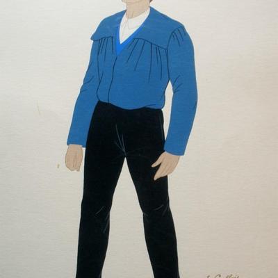 Spanish Manâ€™s Costume from Guipjzcoa by Emile Gallois,