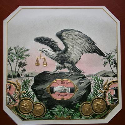 "UNION FOREVER" Outer Cigar Box Label