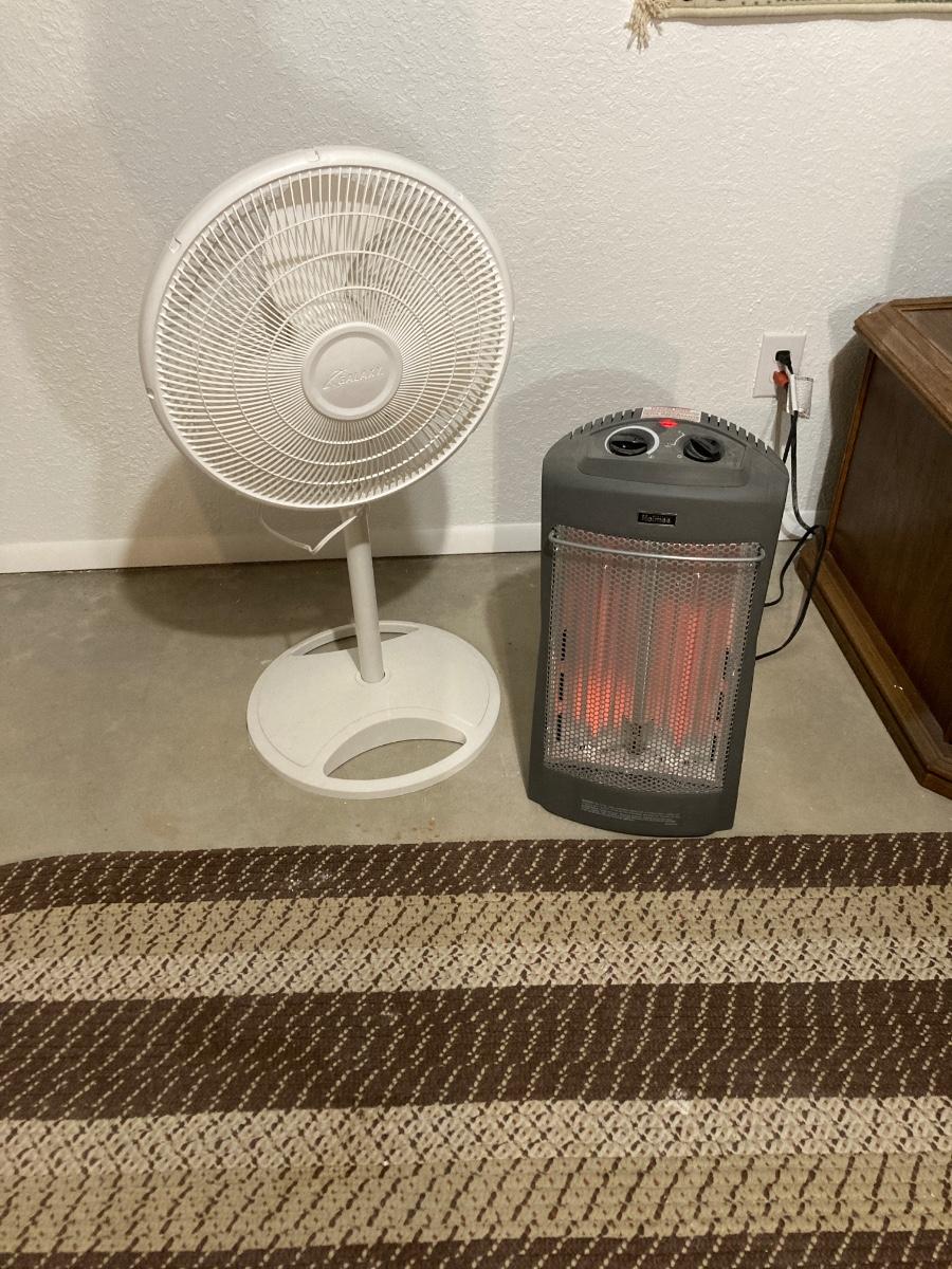 LOT 72 HOLMES HEATER AND GALAXY OSCILLATING FAN (Basement