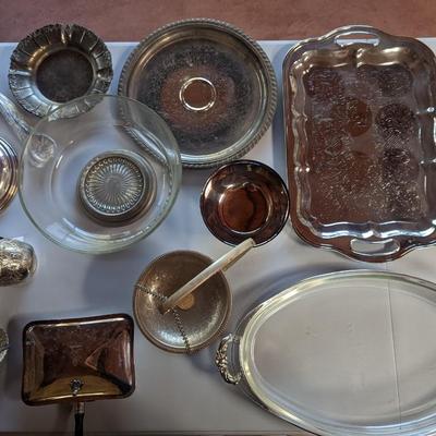 Silver serving ware- Miscellaneous lot