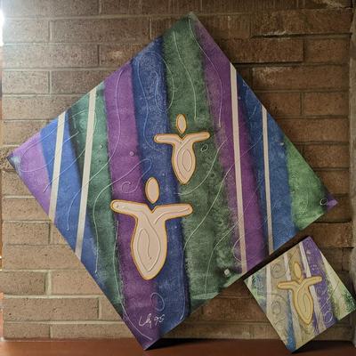 Andy Lakey's Angel Assemblage set of 2 pieces