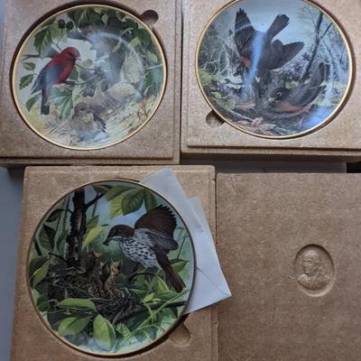 3 Collector's Bird Plates by AJ Rudisill