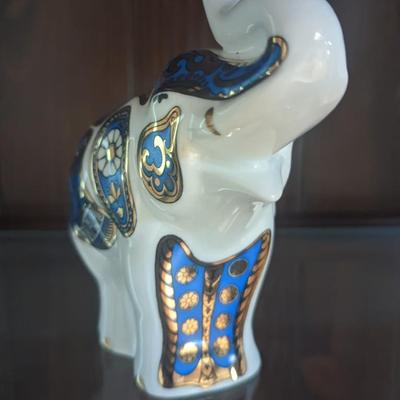 Mlsena Porcelain fine gold plated elephant