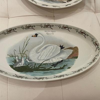 Vintage Portmeiron Mute Swan Oval Platter