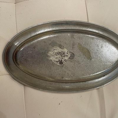 Vintage Wilton Armetale Newport Bistro Oval Tray Platter