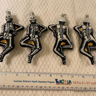 4 Skeleton Crew Ornaments