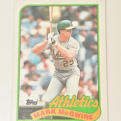 1989 Mark McGwire error Card