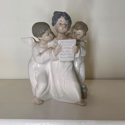 Lladro 3 Choir Angels' Group Figurine Singing