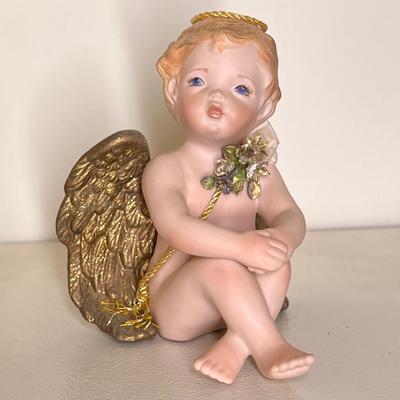 1992 Signed Phyllis Parkins Porcelain Angel Figurine