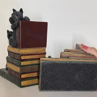 Scotty Dogs On Books Bookends